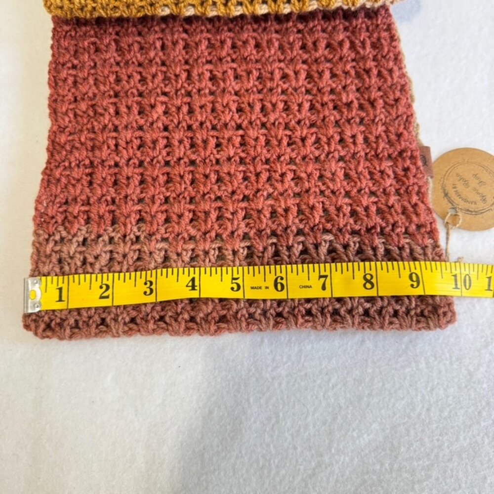 HANDMADE Crochet V-Stitch Infinity Scarf NWT One of a Kind - Picture 14 of 14